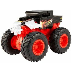 Монстр-трак Hot Wheels Monster Trucks Bash-Ups Bone Shaker (GCF94/GCF95/GDR83) 1:43, черный/красный