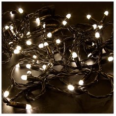 Гирлянда NEON-NIGHT Нить, 305-146, 1000 см, 100 ламп, теплый белый/черный провод