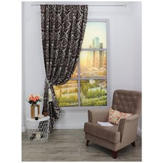 Amore Mio Классические шторы Greg Цвет: Венге br22346