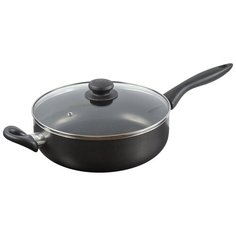 Сотейник Калитва Кумир 86283, 28 см, с крышкой, черный