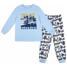 Пижама Bossa Nova размер 116, голубой/белый