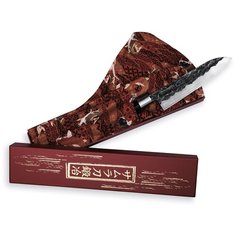 Нож универсальный Samura Blacksmith, лезвие 16.2 см с гвоздичным маслом и салфеткой, черный