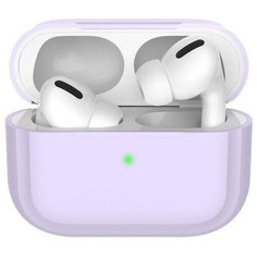Силиконовый чехол Deppa для наушников Apple AirPods Pro (лавандовый)