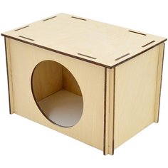 Домик для грызунов Прямоугольный, фанера 15*10*10 см Trixie