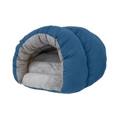 Домик Дарэлл ракушка-бархат пухлый синий для животных (67 х 52 х 35 см, Синий)