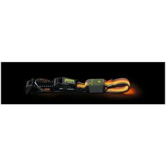 Ошейник Hunter LED Manoa Glow оранжевый для собак (45-50 см x 2,5 см, Оранжевый)