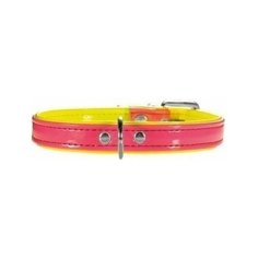 Ошейник Hunter Smart Modern Art Neon для собак (20-23,5 см х 1,4 см, Желтый и розовый)