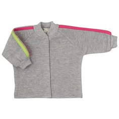 Кофточка Lucky Child Спорт размер 56-62, серый/розовый