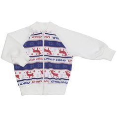 Толстовка детская Lucky Child Скандинавия размер 56-62, белый