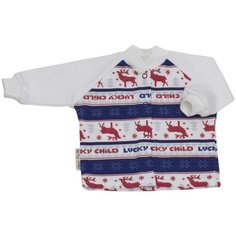 Кофта детская Lucky Child Скандинавия размер 62-68, белый