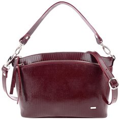 Сумка кросс-боди Esse, натуральная кожа, бордовый