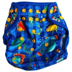 Крошка Я многоразовый подгузник без вкладыша (6-11 кг) 1 шт., космос