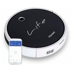 Робот-пылесос Pioneer white 2 в 1, сухая и влажная уборка, 5 режимов работы, гироскоп, голосовой помощник, смартфон-управление Smart life