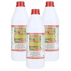 Жидкий концентрат Антиплесень Тефлекс для уничтожении плесени и защиты от гниения без запаха, комплект 1 литр х 3 шт