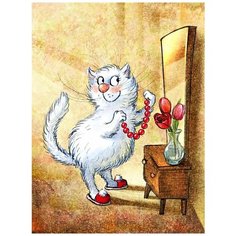 Алмазная мозаика Гранни «8 марта» (полная выкладка, 40х30 см, квадратные стразы)