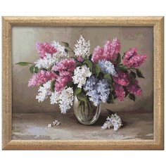 Картина по номерам Color Kit «Картина по номерам на подрамнике Сирень 40х50» (холст на подрамнике, 40х50 см)