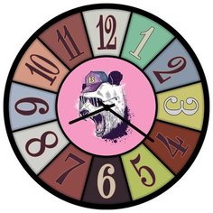 SvS Настенные часы SvS 3502944 Модный медведь СВС