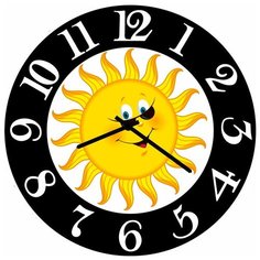 SvS Настенные часы SvS 4002611 Солнышко в очках СВС