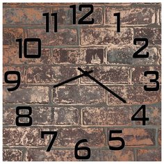 SvS Настенные часы SvS 3002797 Кирпичная стена СВС