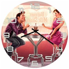 SvS Настенные часы SvS 3002506 Свидание с коктейлем СВС