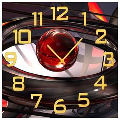 SvS Настенные часы SvS 3001630 Красная сфера СВС