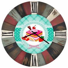 SvS Настенные часы SvS 3502730 Розовый торт СВС