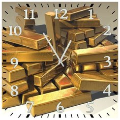 SvS Настенные часы SvS 3001688 Золотые слитки СВС