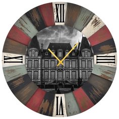 SvS Настенные часы SvS 3002219 Серое здание СВС