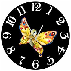 SvS Настенные часы SvS 3002655 Бабочка-эмоция СВС