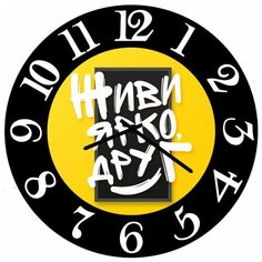 SvS Настенные часы SvS 3002563 Живи ярко друг СВС