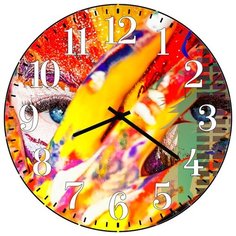 SvS Настенные часы SvS 3502290 Девушка-арт СВС