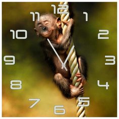 SvS Настенные часы SvS 3002518 Мартышка на канате СВС