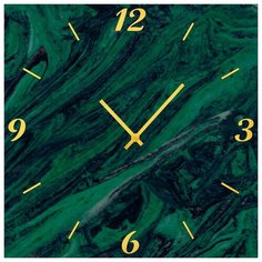 SvS Настенные часы SvS 3002874 Зеленые разводы СВС