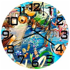 SvS Настенные часы SvS 3002660 Игра сбей ослика получи конфет СВС