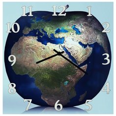 SvS Настенные часы SvS 4002258 Яблоко с картой земли СВС