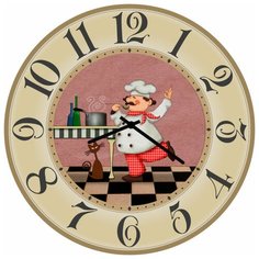 SvS Настенные часы SvS 4002689 Повар готовит СВС