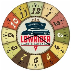 SvS Настенные часы SvS 3002393 Lowrider СВС