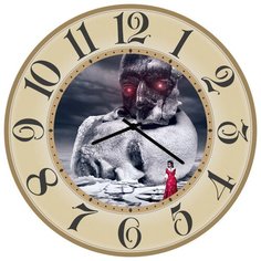 SvS Настенные часы SvS 3502234 Холодный взгляд СВС