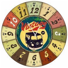 SvS Настенные часы SvS 4002390 Vintage 1950 СВС