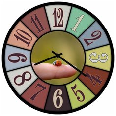 SvS Настенные часы SvS 4002767 Божья коровка на пальце СВС