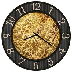 SvS Настенные часы SvS 4002960 Золотой рисунок СВС