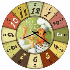 SvS Настенные часы SvS 3502676 Повар на дегустации СВС