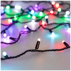 Светодиодная гирлянда ARD-STRING-CLASSIC-20000-BLACK-200LED-MILK-SYNC RGB (230V, 13W) (Ardecoled, IP65) Arlight