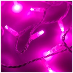 Светодиодная гирлянда ARD-STRING-CLASSIC-10000-WHITE-100LED-FLASH PINK (230V, 7W) (Ardecoled, IP65) Arlight