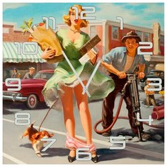 SvS Настенные часы SvS 4002520 Потерянная от счастья СВС