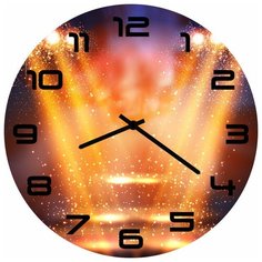 SvS Настенные часы SvS 3002421 Абстракция под светом СВС