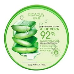 Гель для тела BioAqua Aloe Vera 92% Soothing Gel Увлажняющий гель с натуральным соком алоэ для лица и тела, 220 г