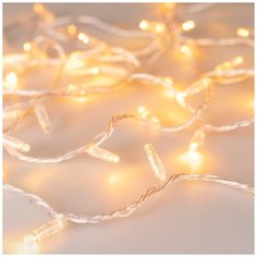 Светодиодная гирлянда ARD-STRING-CLASSIC-1000-CLEAR-100LED-PULSE Yellow (230V, 7W) (Ardecoled, IP65) Arlight