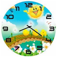 SvS Настенные часы SvS 4002650 Солнышко и жизнь СВС