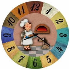 SvS Настенные часы SvS 3502677 Повар и печь СВС